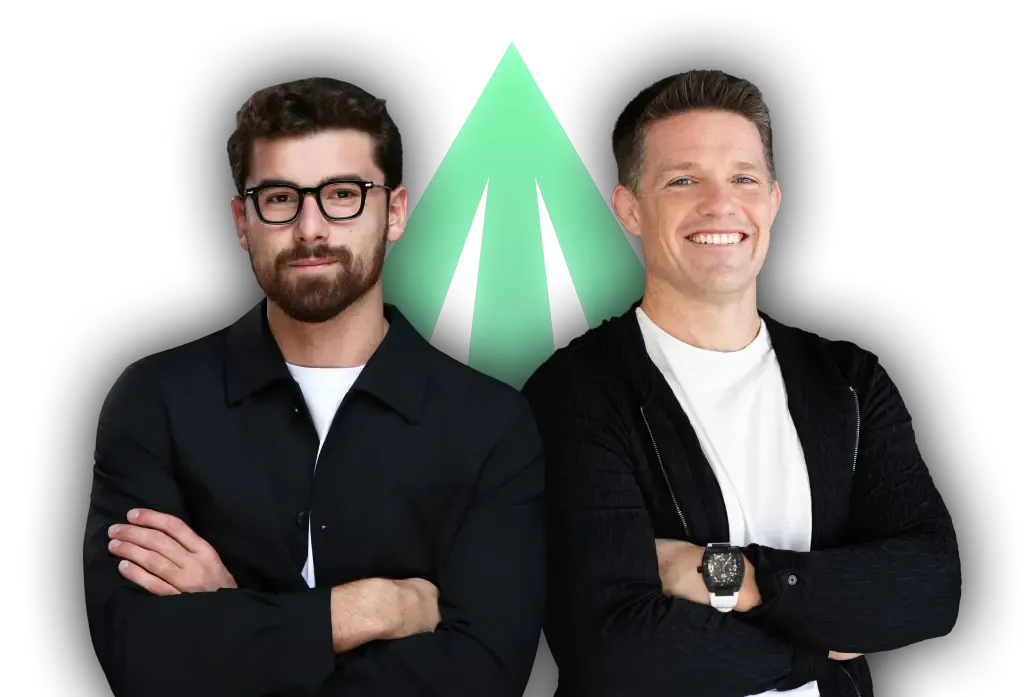 Iman Gadzhi and Russell Brunson, hosts of Side Hustle Summit 2026